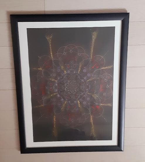 五十嵐由家　曼陀羅画342　「負の念を消す」