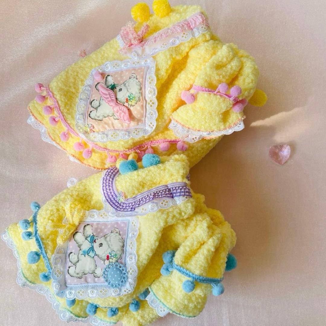 くるくるシープボアのベビちゃんチュニック　犬服ハンドメイド　♡オーダー受付中♡