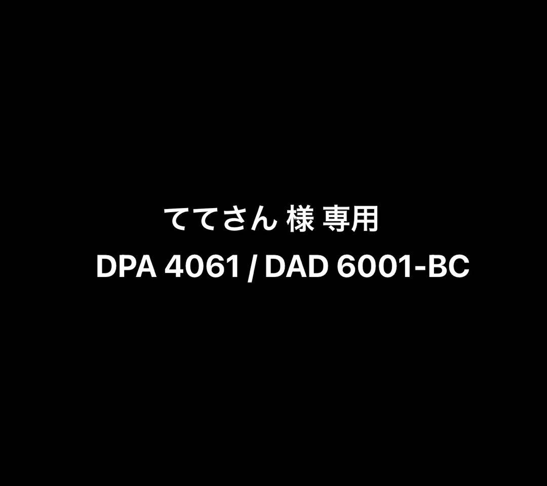 ててさん専用 DPA 4060/ DAD 6001-BC