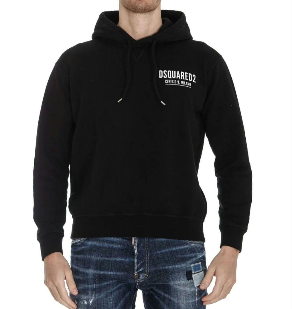 DSQUARED2 ブラックパーカー Lサイズ