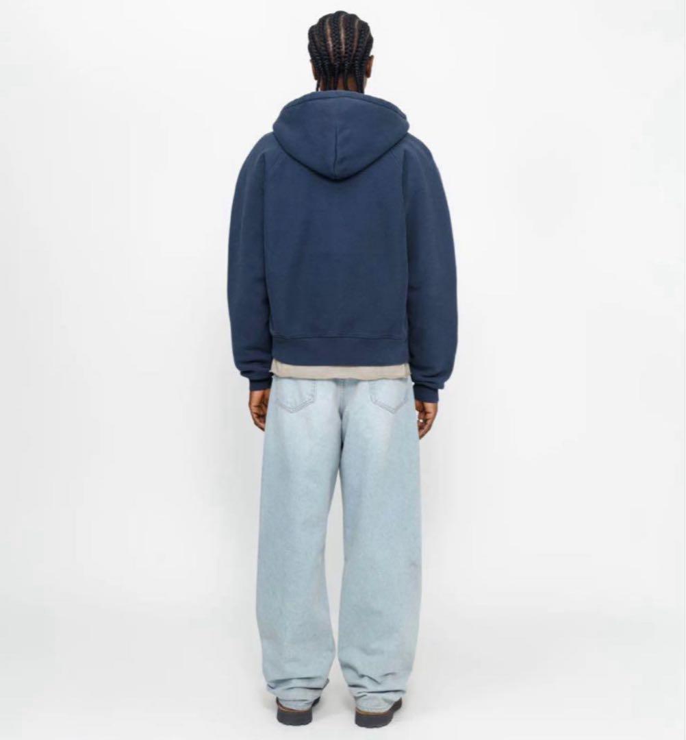 トップス STUSSY FLEECE RAGLAN ZIP HOODIE M