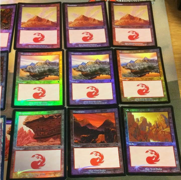 MTG 基本土地 foil 森 山