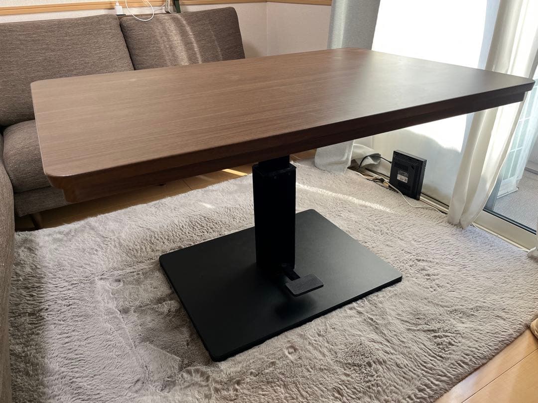 ダイニングテーブル コタツ機能付き ニトリ 高さ調整可能 /昇降コタツ