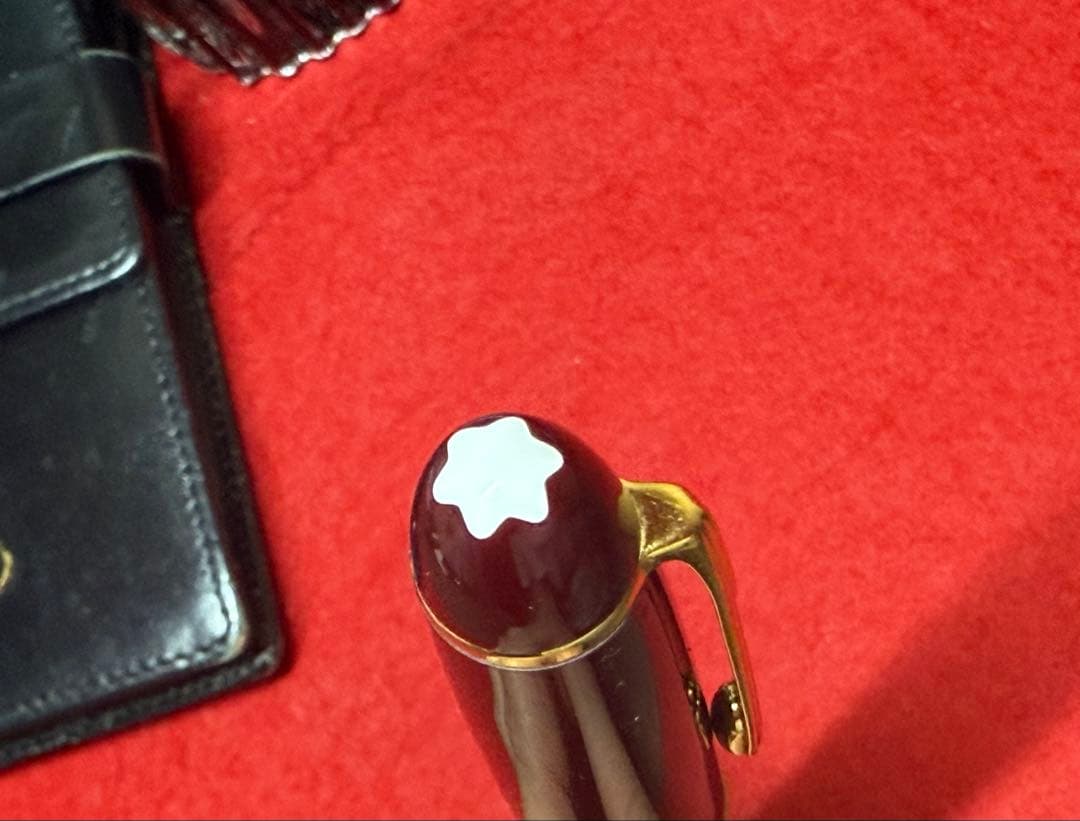 新春セール！【超希少⭐︎廃番につき激レア品】ボルドーモンブラン万年筆14K中白