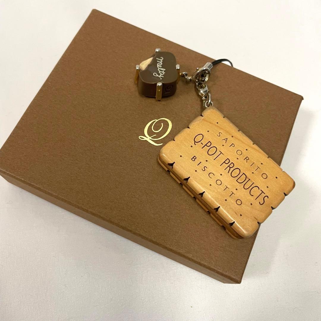 【可愛い】Q-pot. キューポット ビスケット メルティチョコレートストラップ