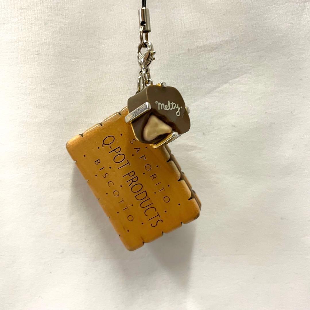 【可愛い】Q-pot. キューポット ビスケット メルティチョコレートストラップ