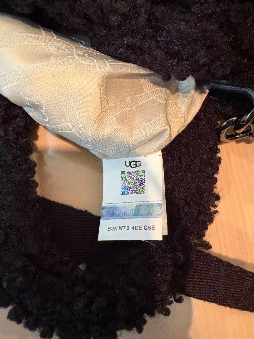 UGG ボアショルダー　トート　マリベル ミニ バッグ シェルパ　ブラック