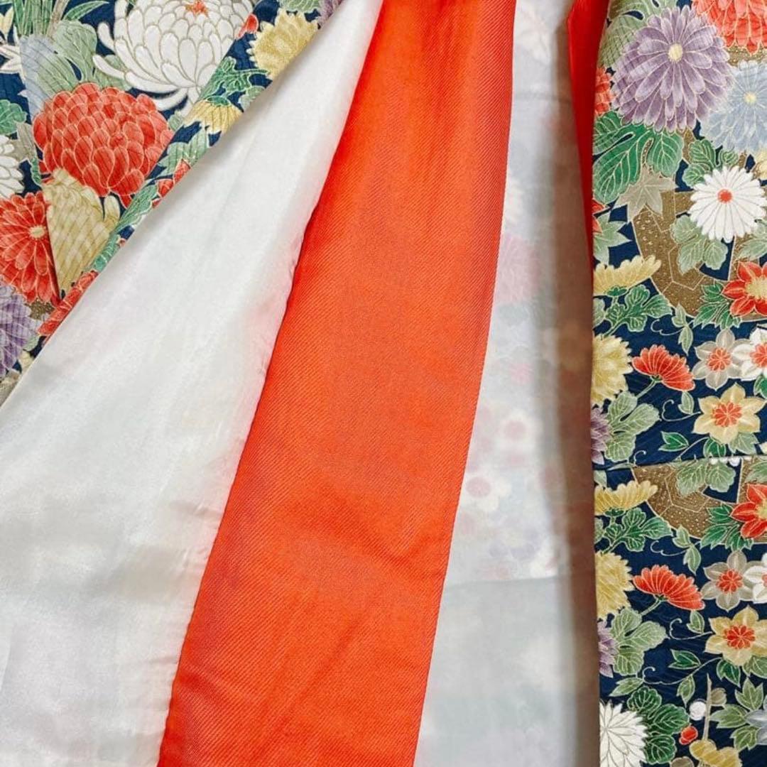 2点セット 美品 三松 アンティーク 振袖 正絹 袷 帯 大正ロマン 成人卒業式