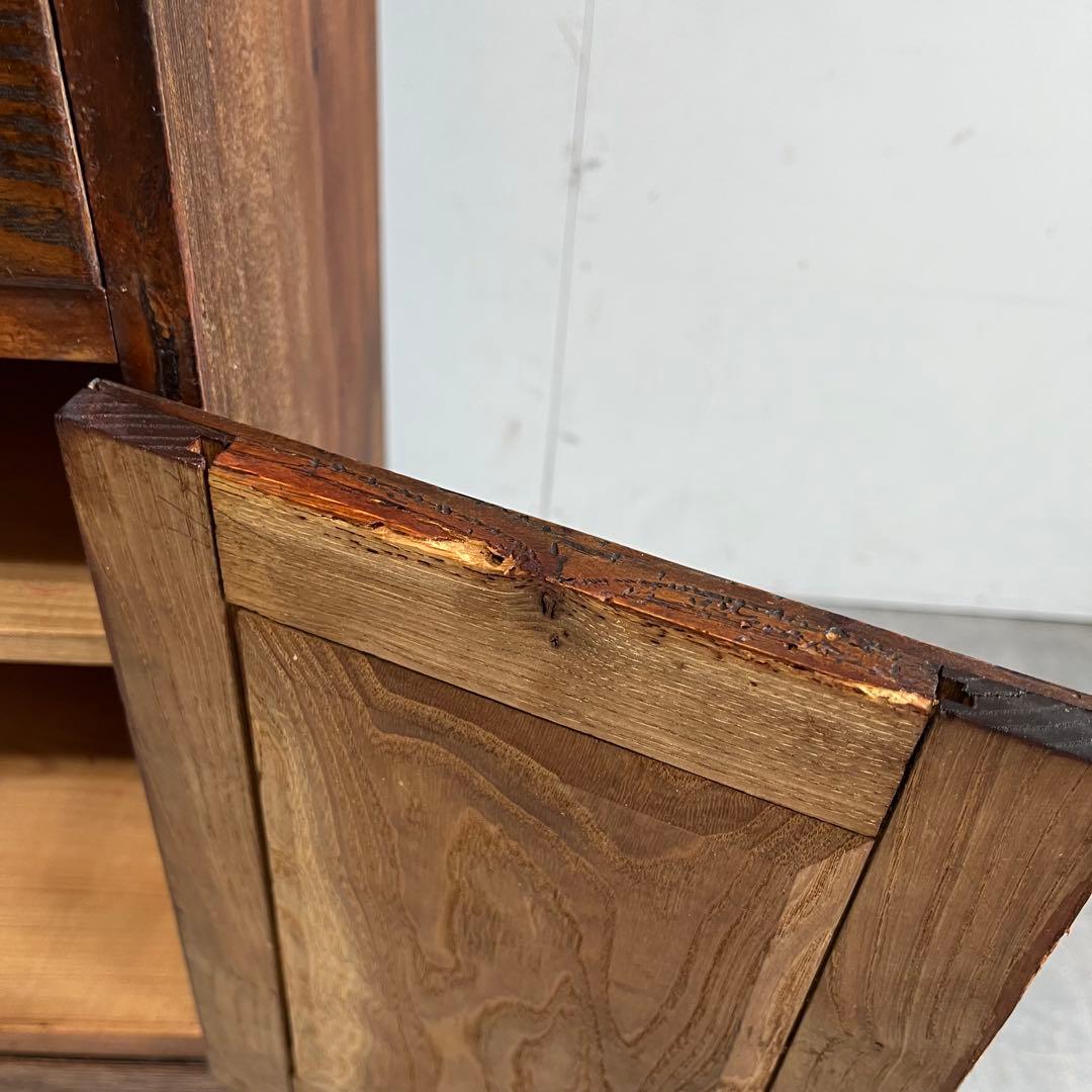 アンティーク ガラス 戸棚 キャビネット 飾り棚 昭和レトロ z500