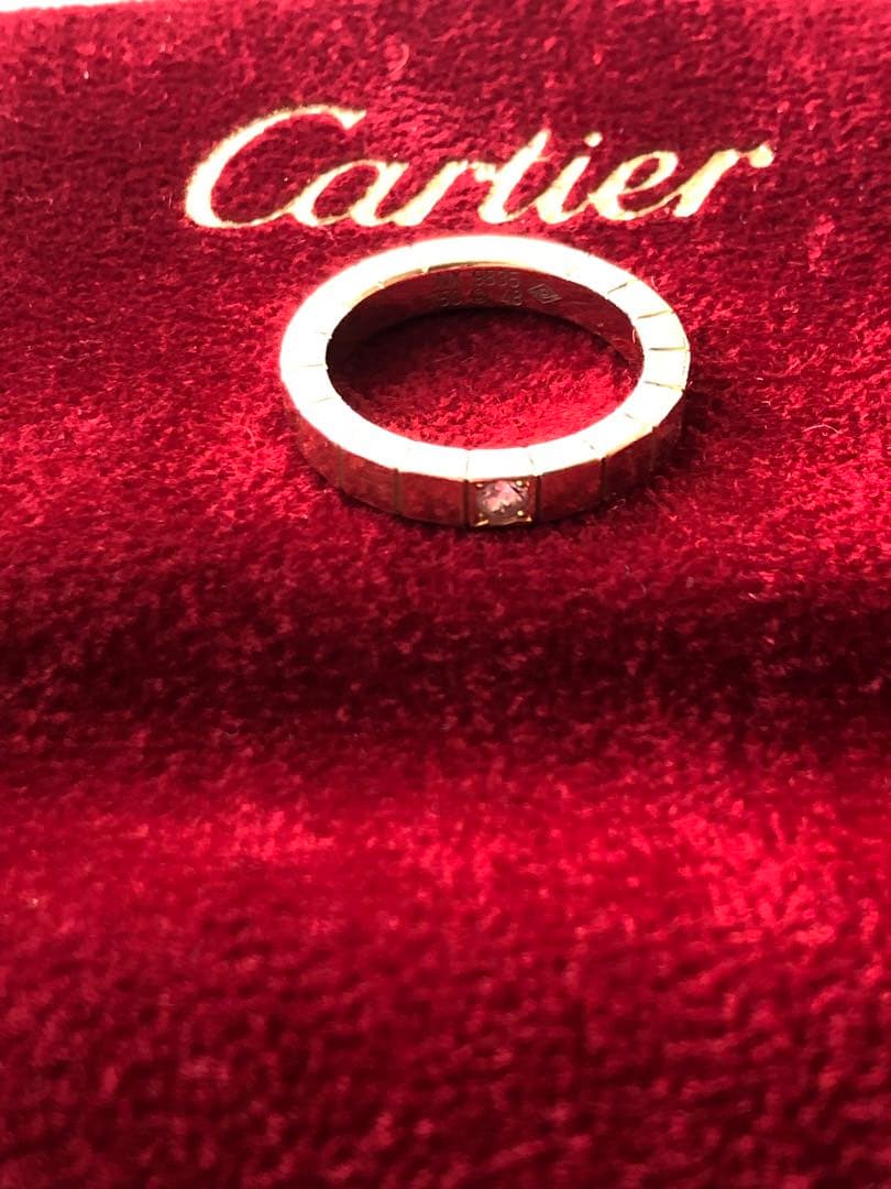 【値下げ】カルティエ　ラニエールリング　ピンクサファイア　48サイズ