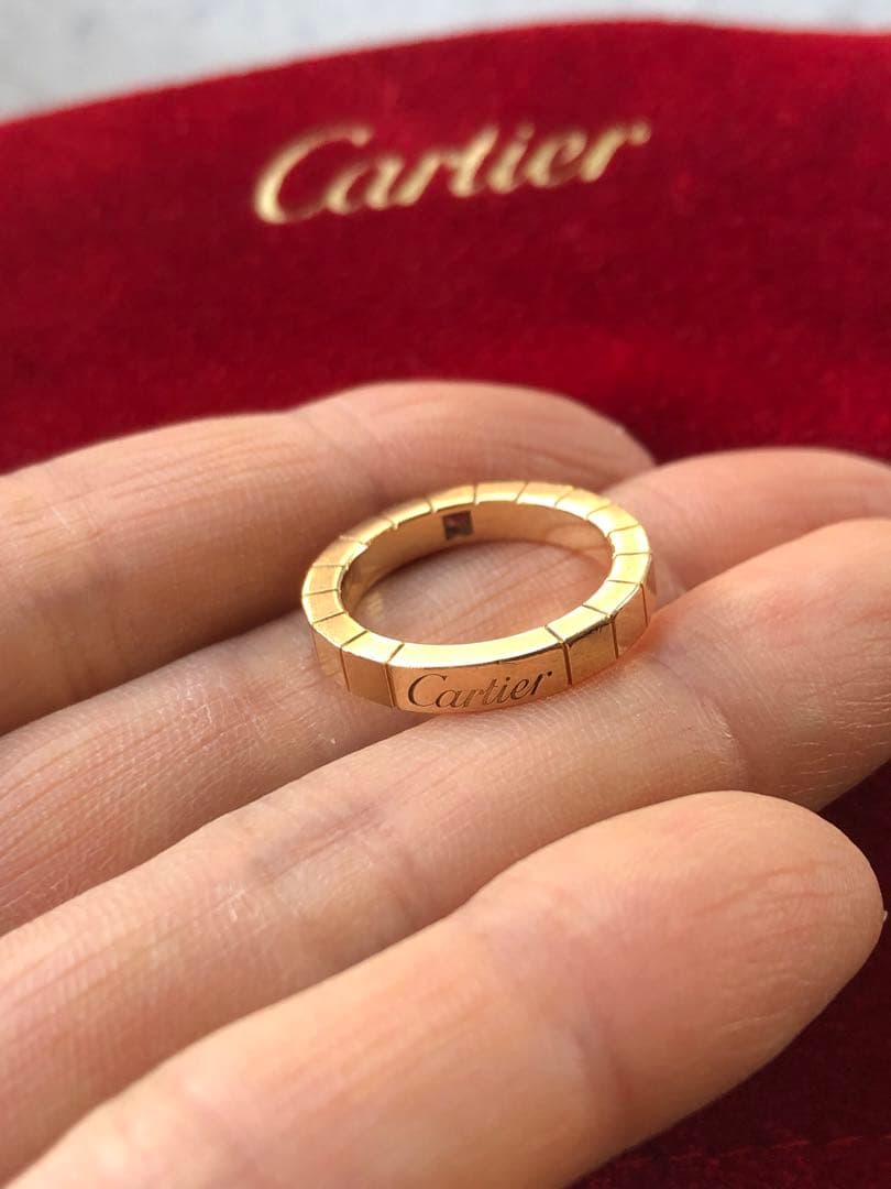 【値下げ】カルティエ　ラニエールリング　ピンクサファイア　48サイズ