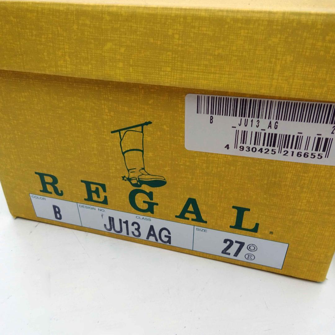 美品リーガル JU13 プレーントゥシューズ ブラック 27cm ビジネス箱あり