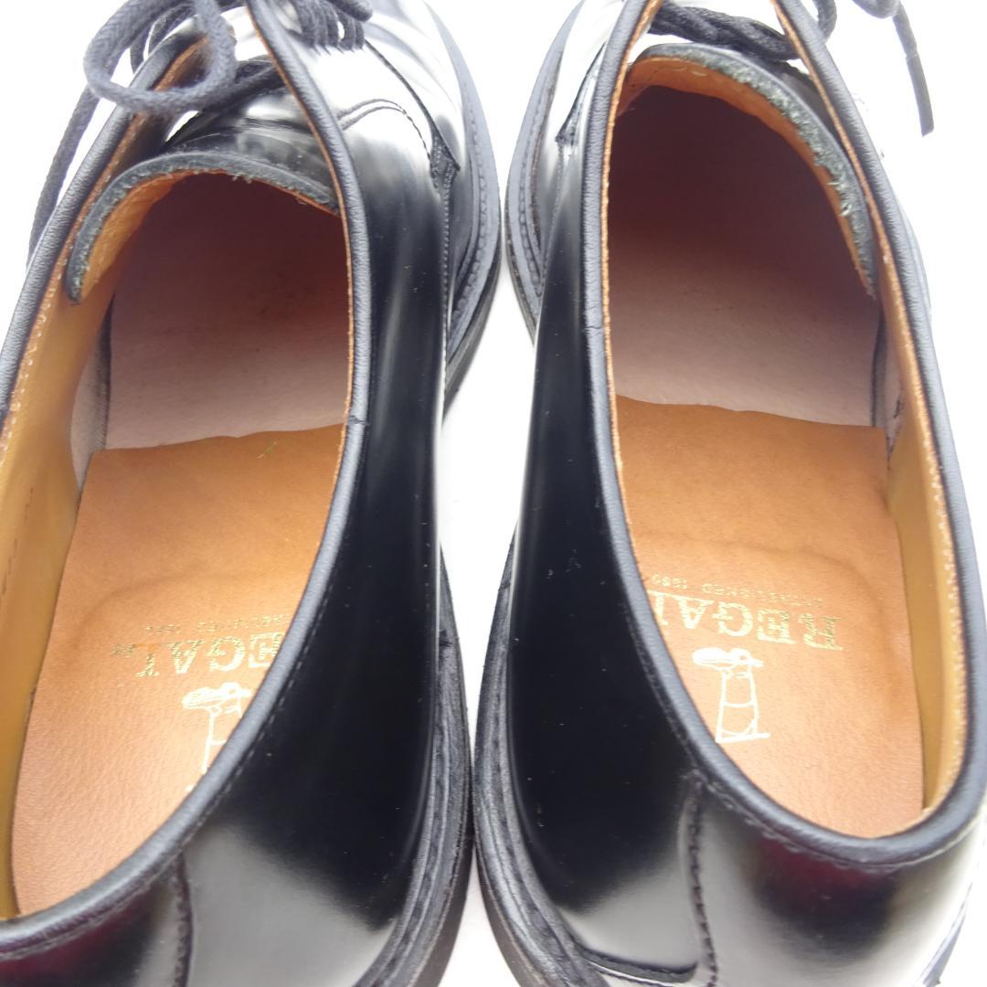 美品リーガル JU13 プレーントゥシューズ ブラック 27cm ビジネス箱あり