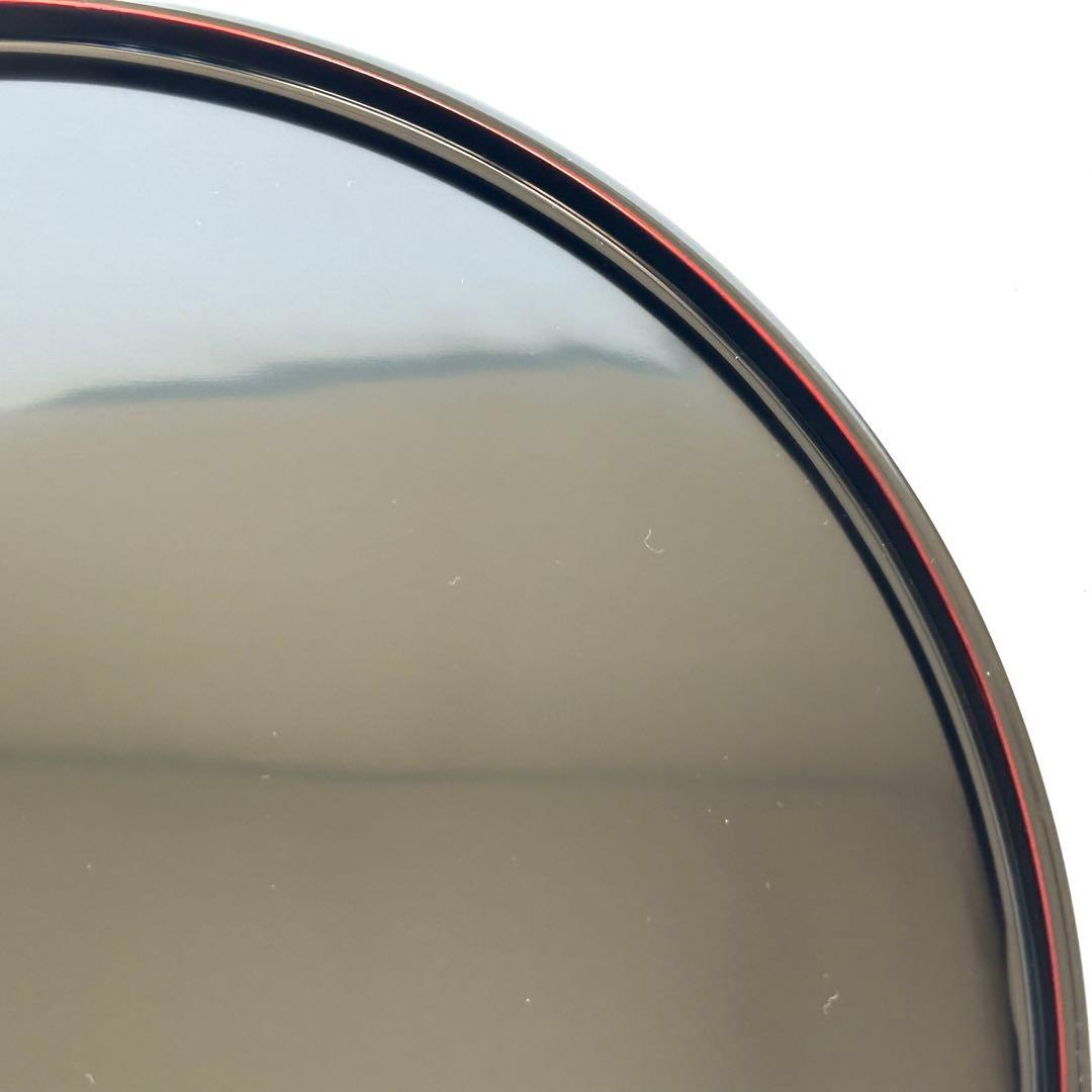 【未使用】天然木 木製 漆塗り 溜め ランチョンマット お膳 膳 お盆 丸丸②