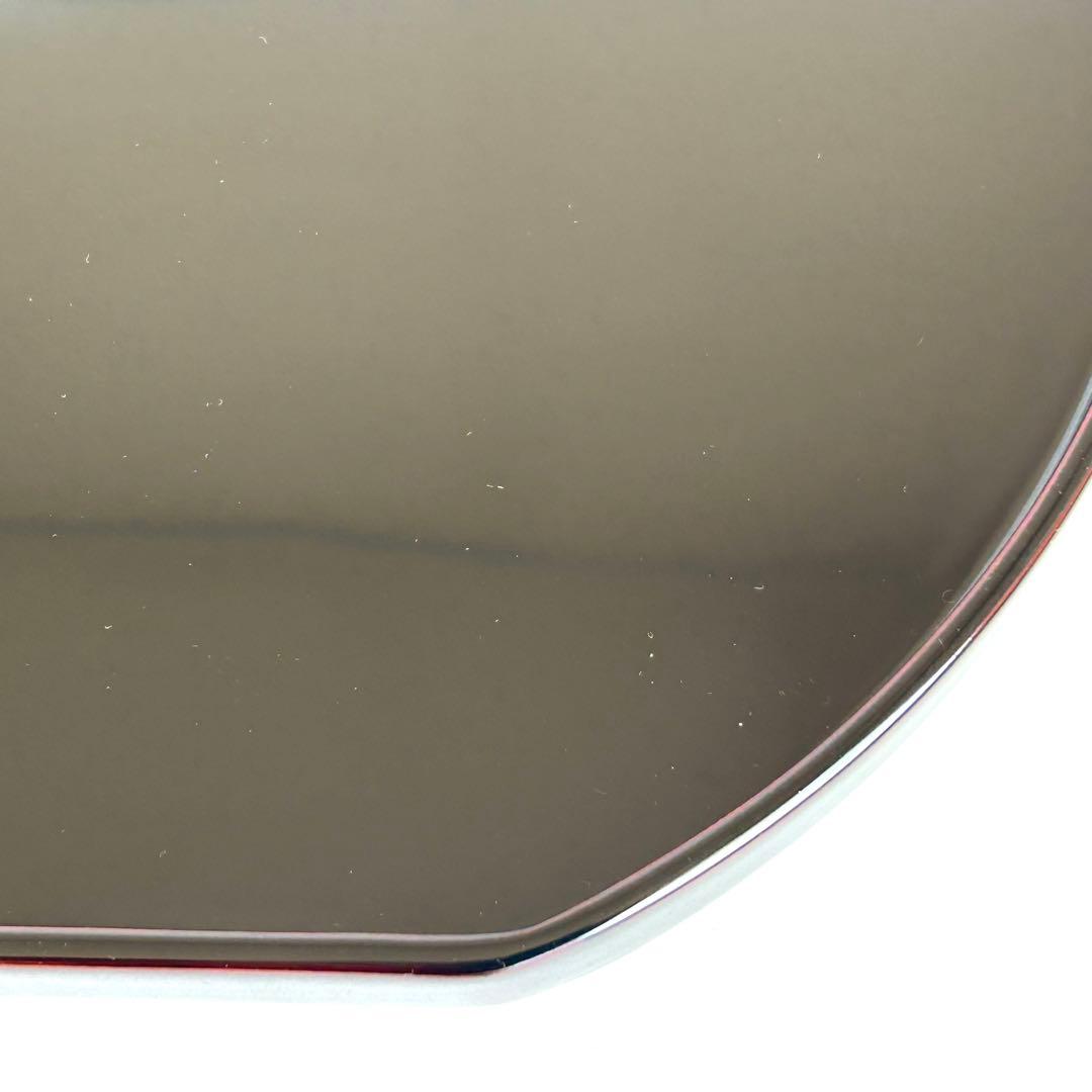 【未使用】天然木 木製 漆塗り 溜め ランチョンマット お膳 膳 お盆 丸丸②