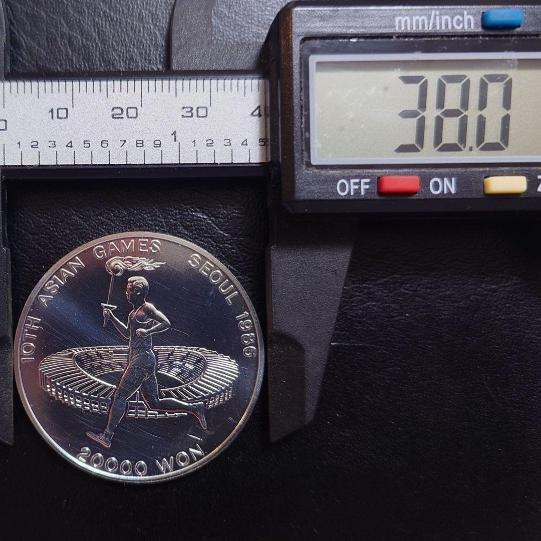 1986年 大韓民国銀貨 20000ウォン ソウルアジア競技記念銀貨 SV900