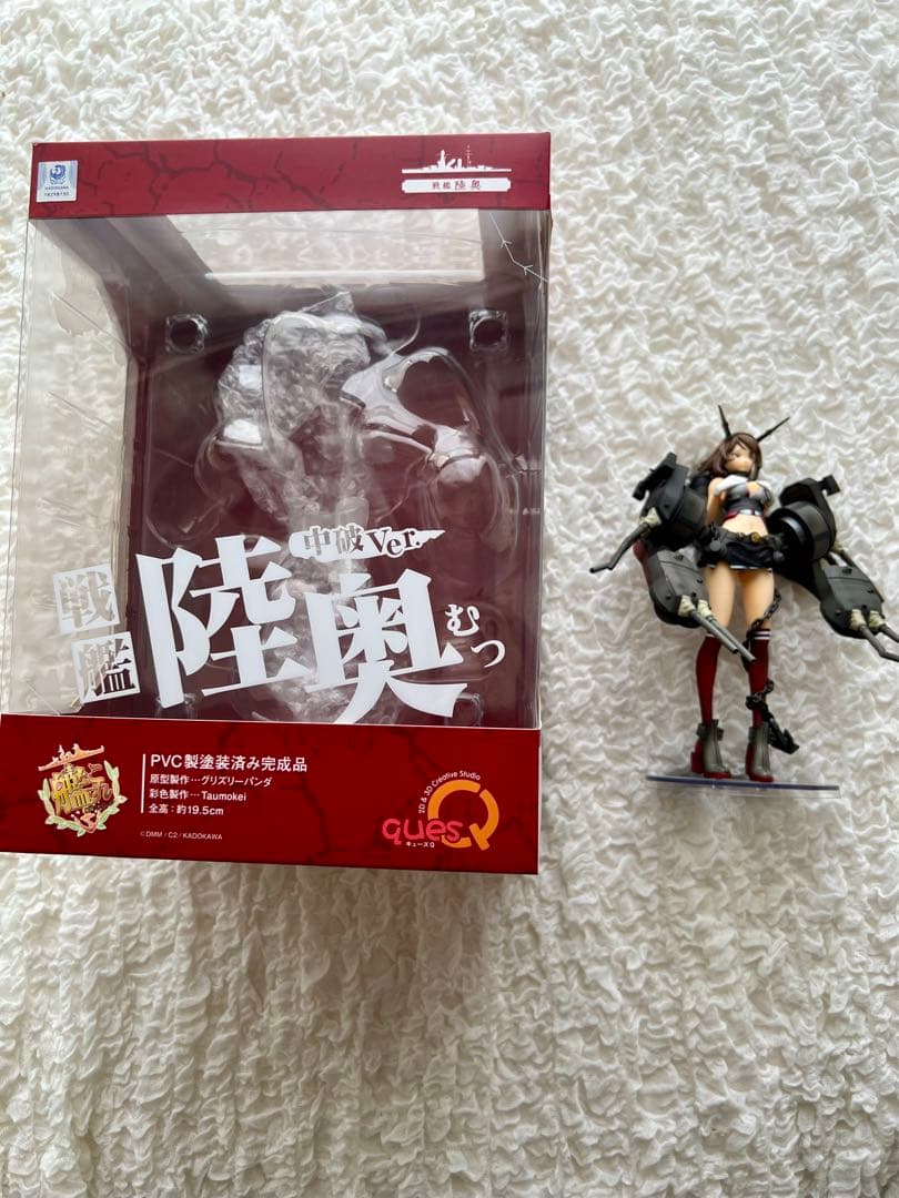 艦隊これくしょん-艦これ-陸奥　限定中破ver. フィギュアキューズQ 美品