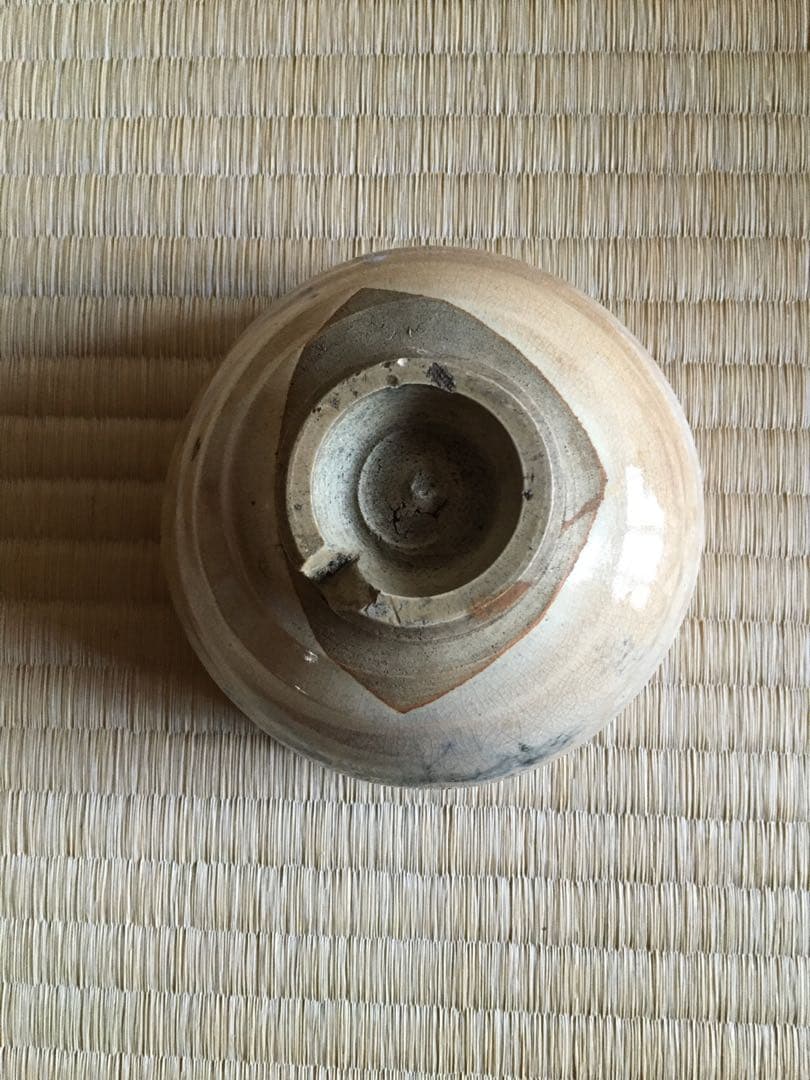 萩茶碗　桐に鳳凰文