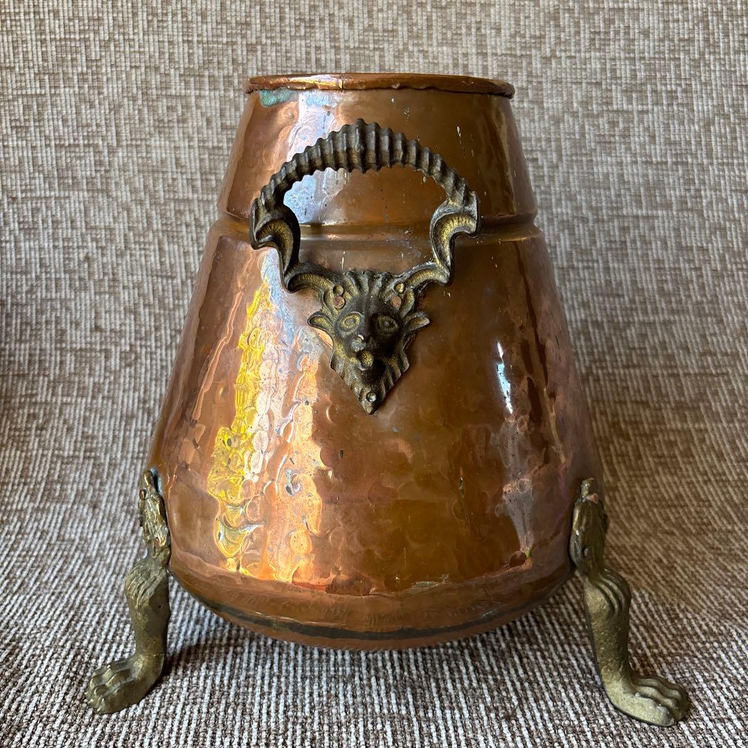 銅製ポット　桶　置物　古道具