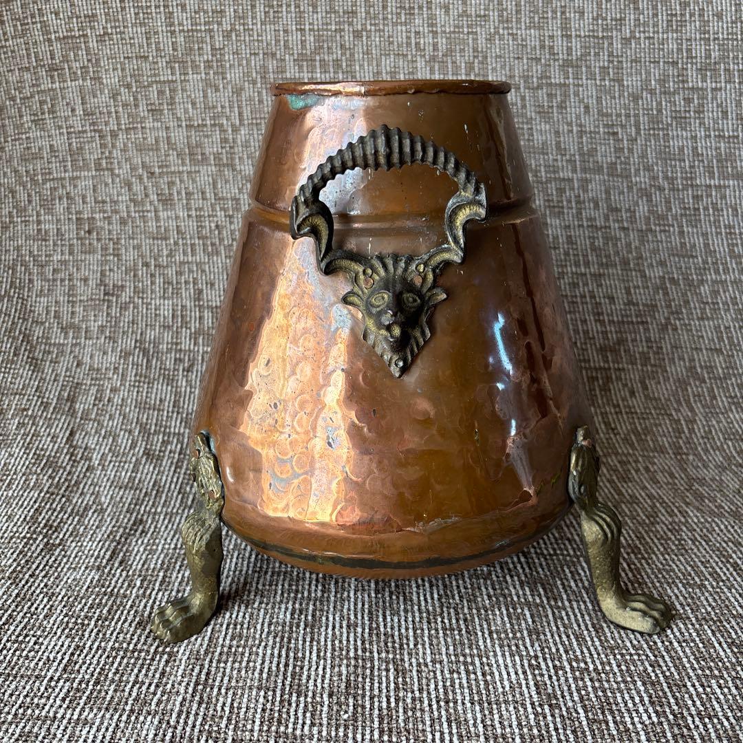 銅製ポット　桶　置物　古道具