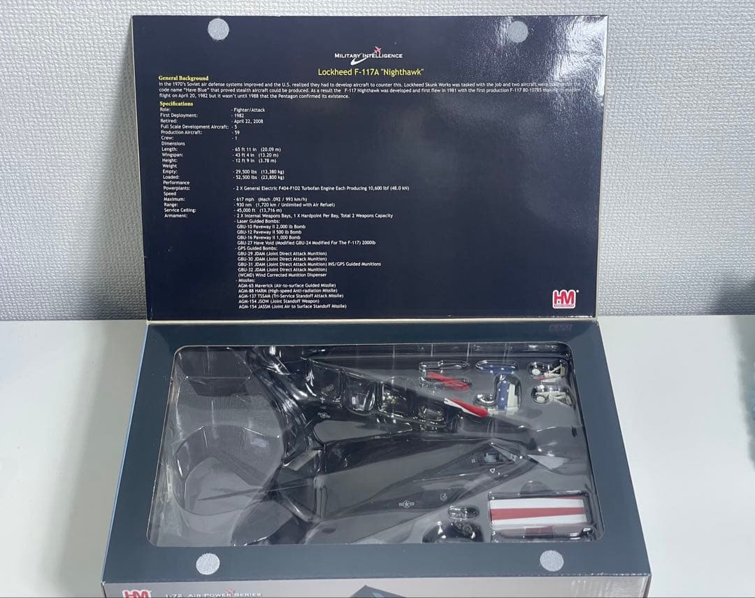 ホビーマスター 1/72 F-117A ナイトホーク HA5802 星条旗塗装