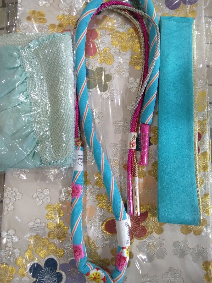 振袖フルセット、正絹振袖成人式、重ね衿、帯揚げ帯締め、西陣袋帯、