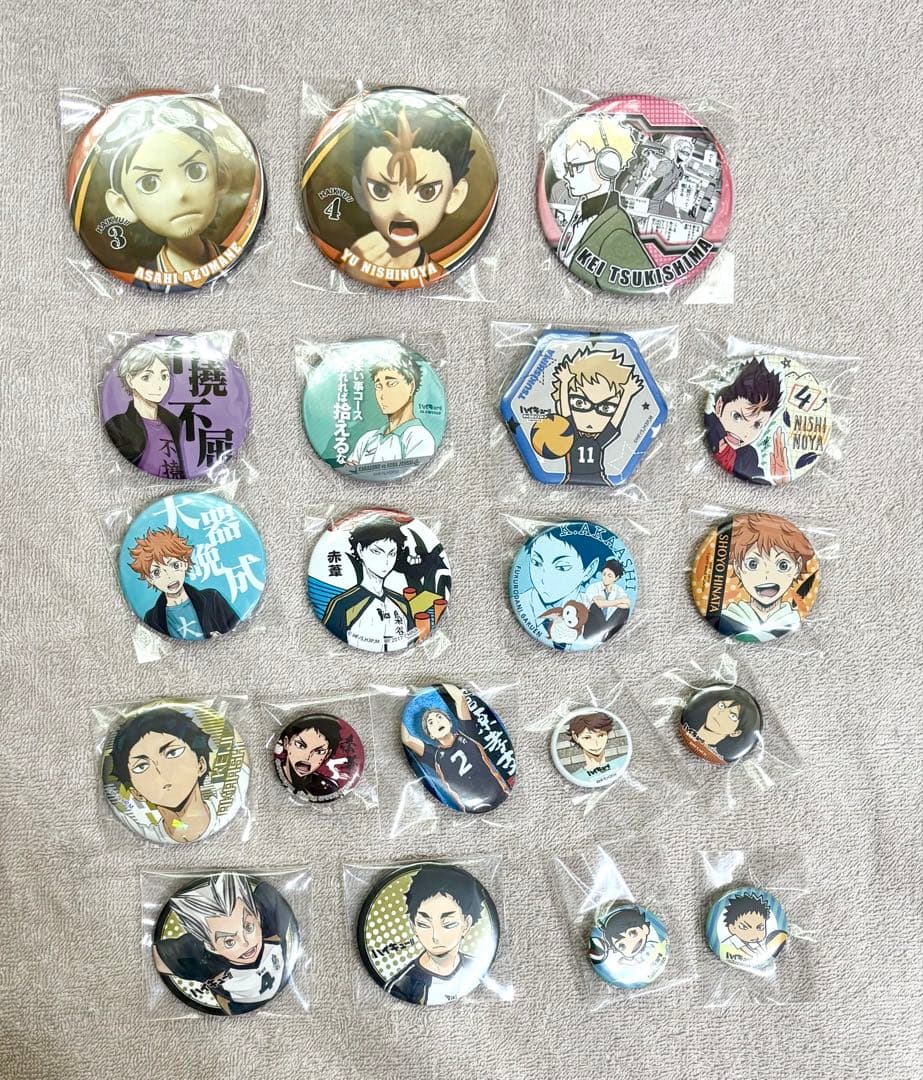 ハイキュー　缶バッジ　缶マグネット　まとめ売り　20点