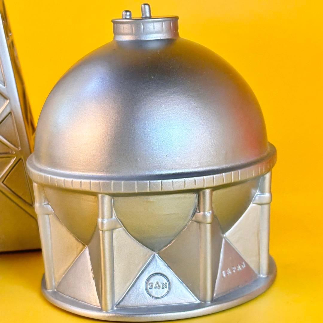 マルサン 鉄塔（21ｃｍ) ソフビ と ガスタンク 小（9ｃｍ）