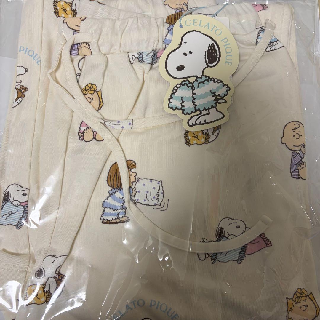 新作 ジェラートピケ スヌーピー オリジナルアート 総柄ロングパンツ