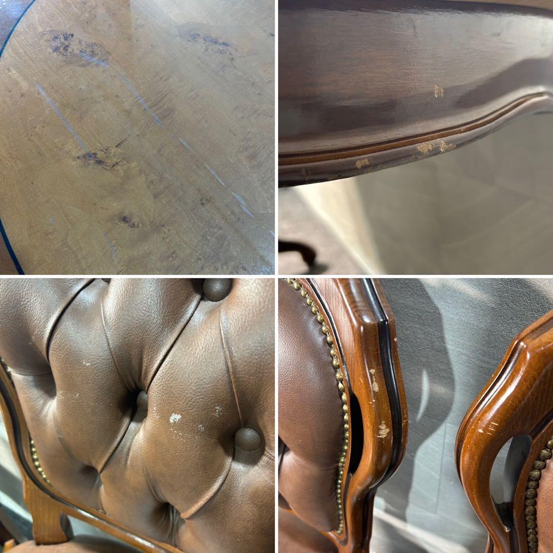 ダイニング7点セット イタリア ダイニングテーブル ダイニングチェア d3577