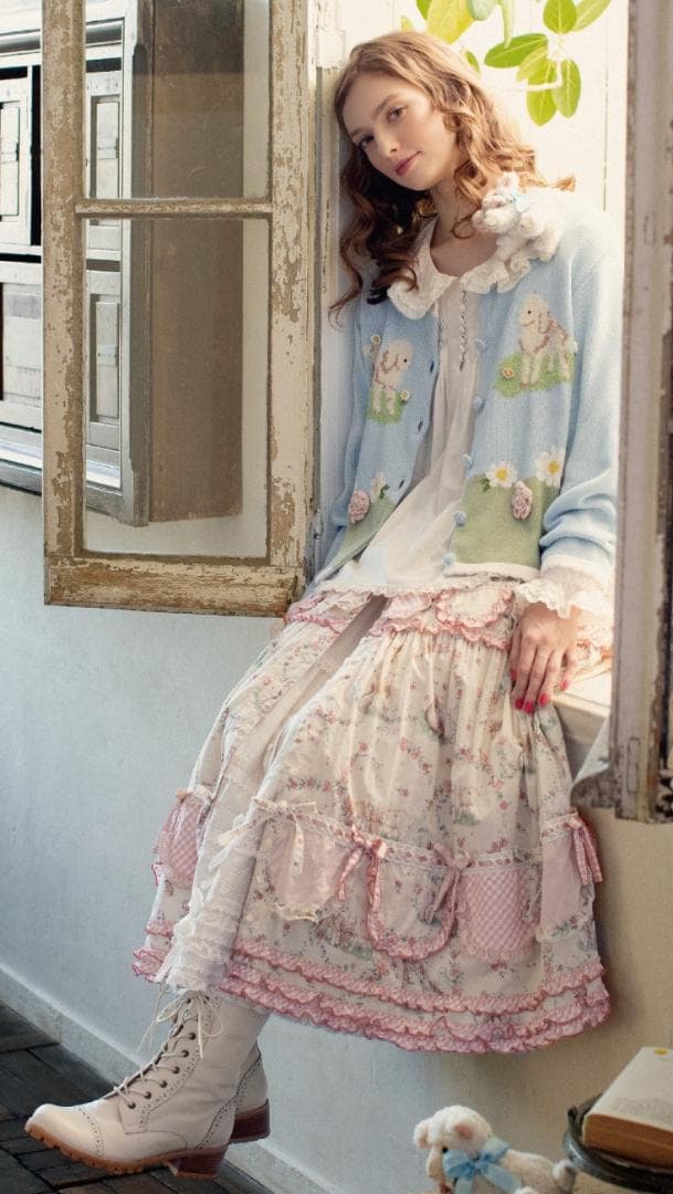 まきばのひつじぬいぐるみコサージュ羊PINKHOUピンクハウス