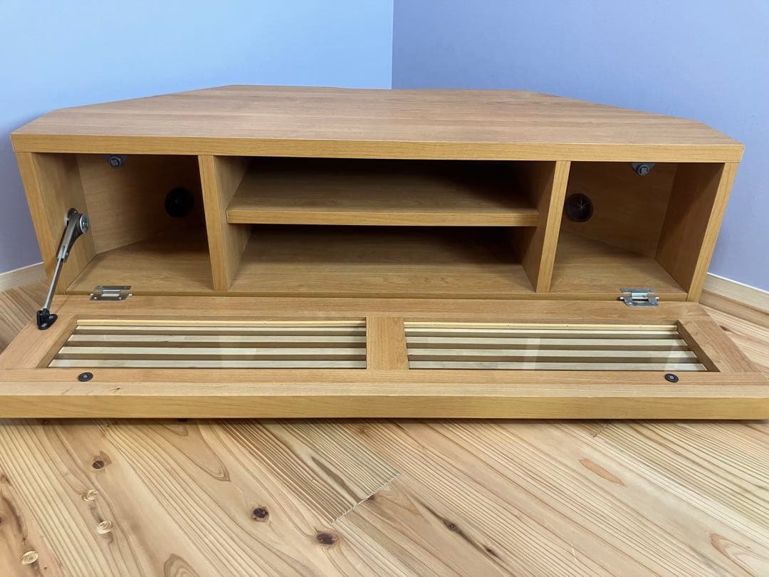 コーナー型　木製　テレビ台　タンスのゲン　ダリア　大川家具