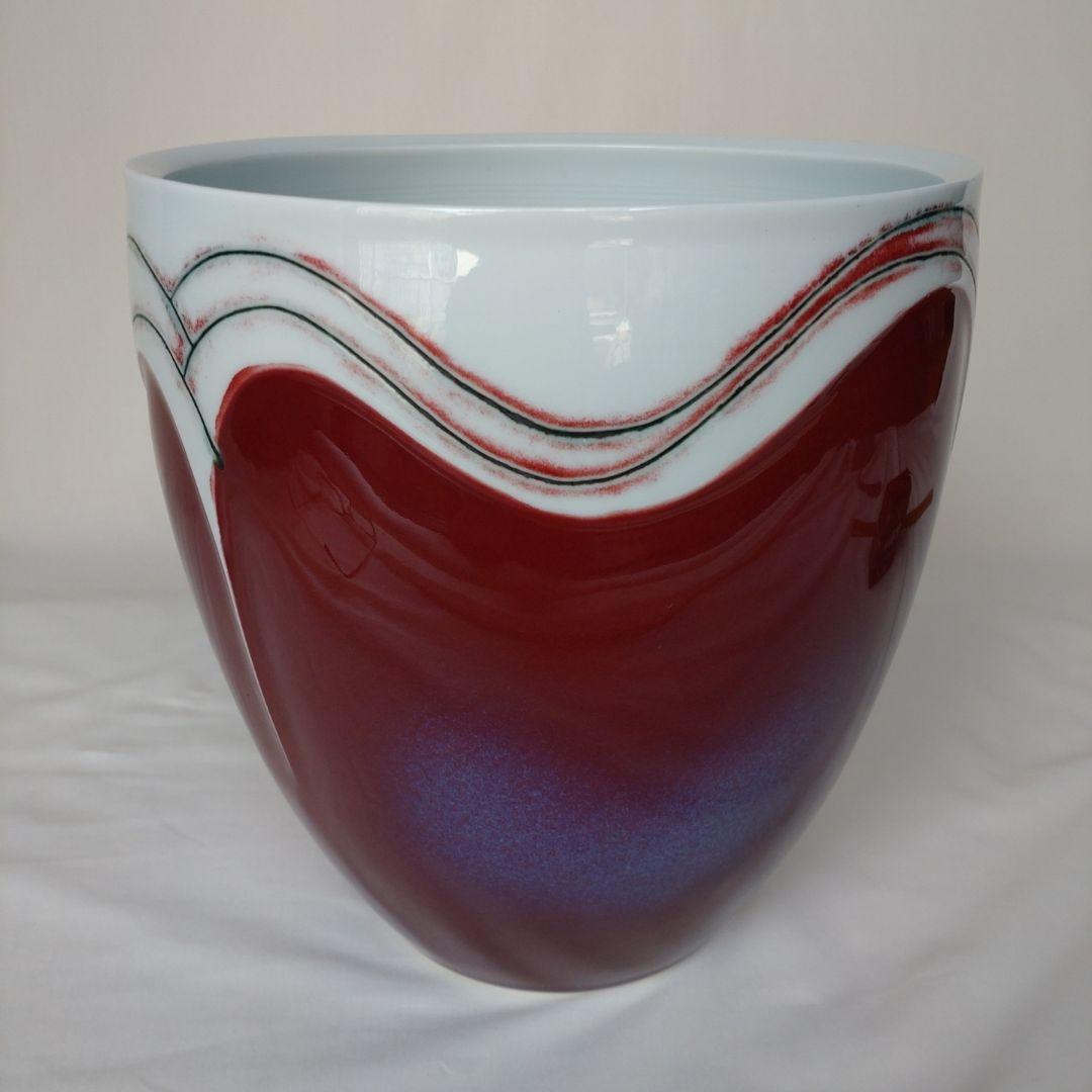 花器　花瓶　有田焼　馬場真一郎