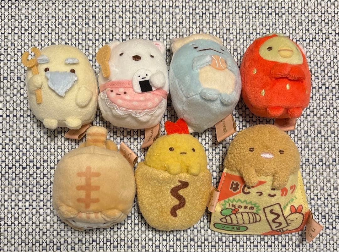 すみっコぐらし　復刻カプセルてのりぬいぐるみ7種セット