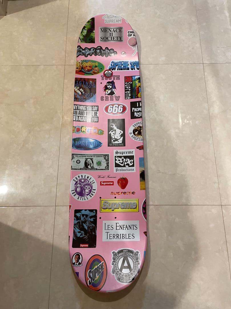 Supreme 2021SSステッカーアート ピンクデッキ