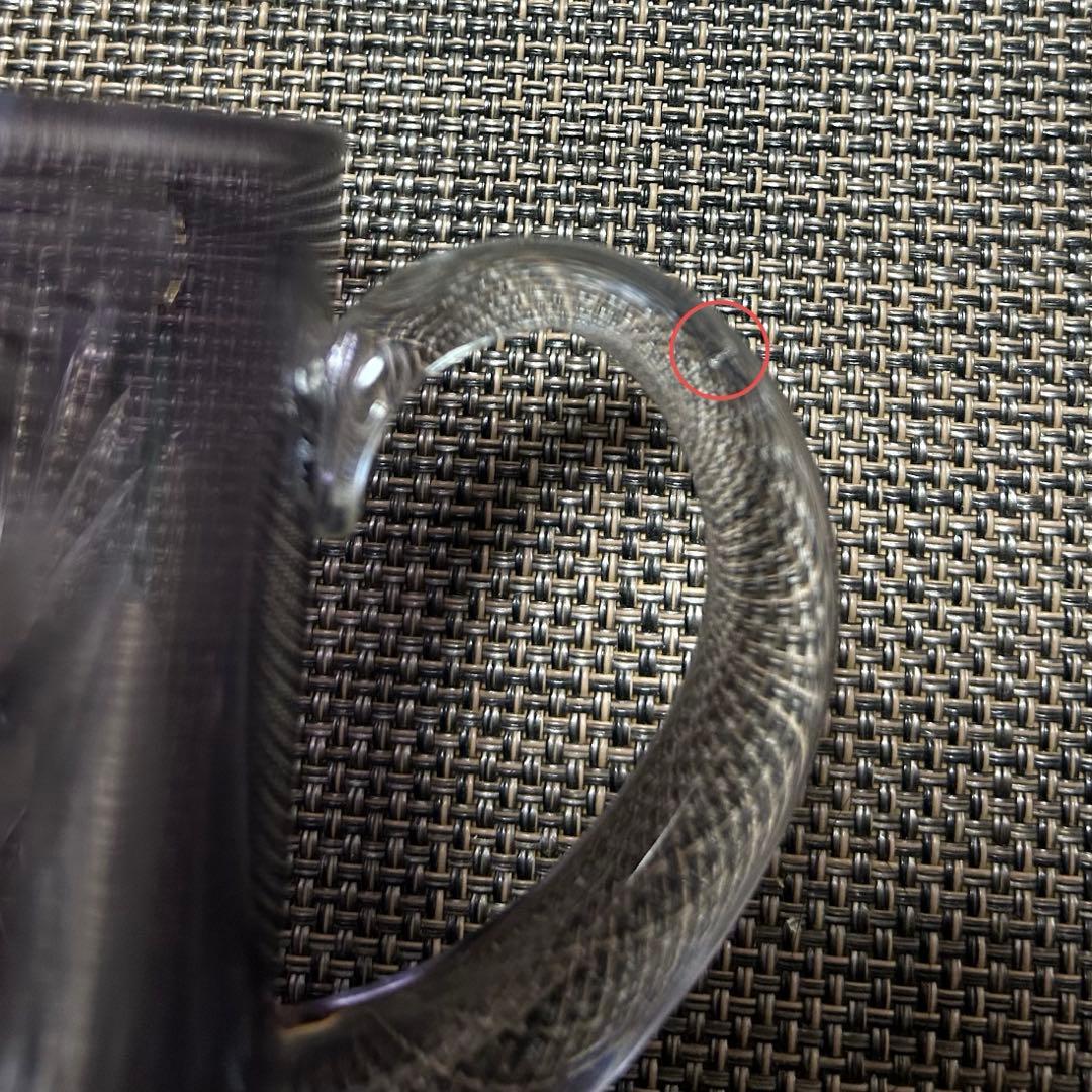 【未使用】江戸切子　グラス　タンブラー　紫　大友精三　作家　東京都伝統工芸品