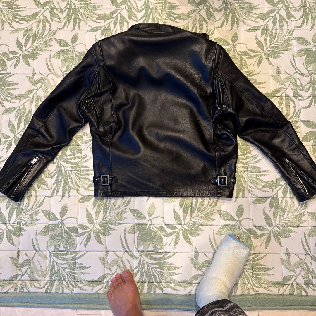 Schott シングルライダースジャケット ブラック 38美品