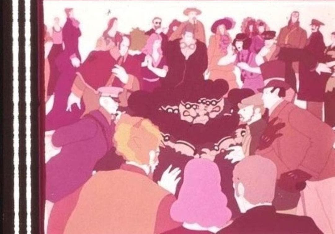 ビートルズ：イエローサブマリン 35mm映画フィルム 連続５コマ Beatles