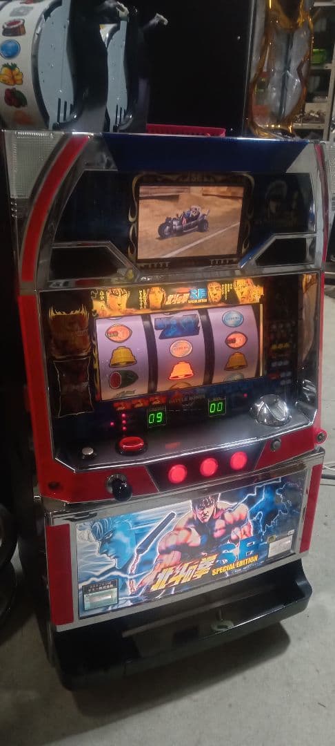 送料込　引取もok パチスロ　実機　4号機　サミー　北斗の拳SE 鍵　家庭用電源