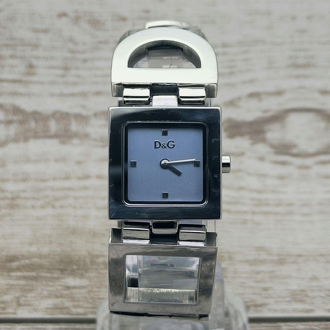 動作品　腕時計　D&G TIME　ドルチェ＆ガッバーナ　スクエア　ブレスレット