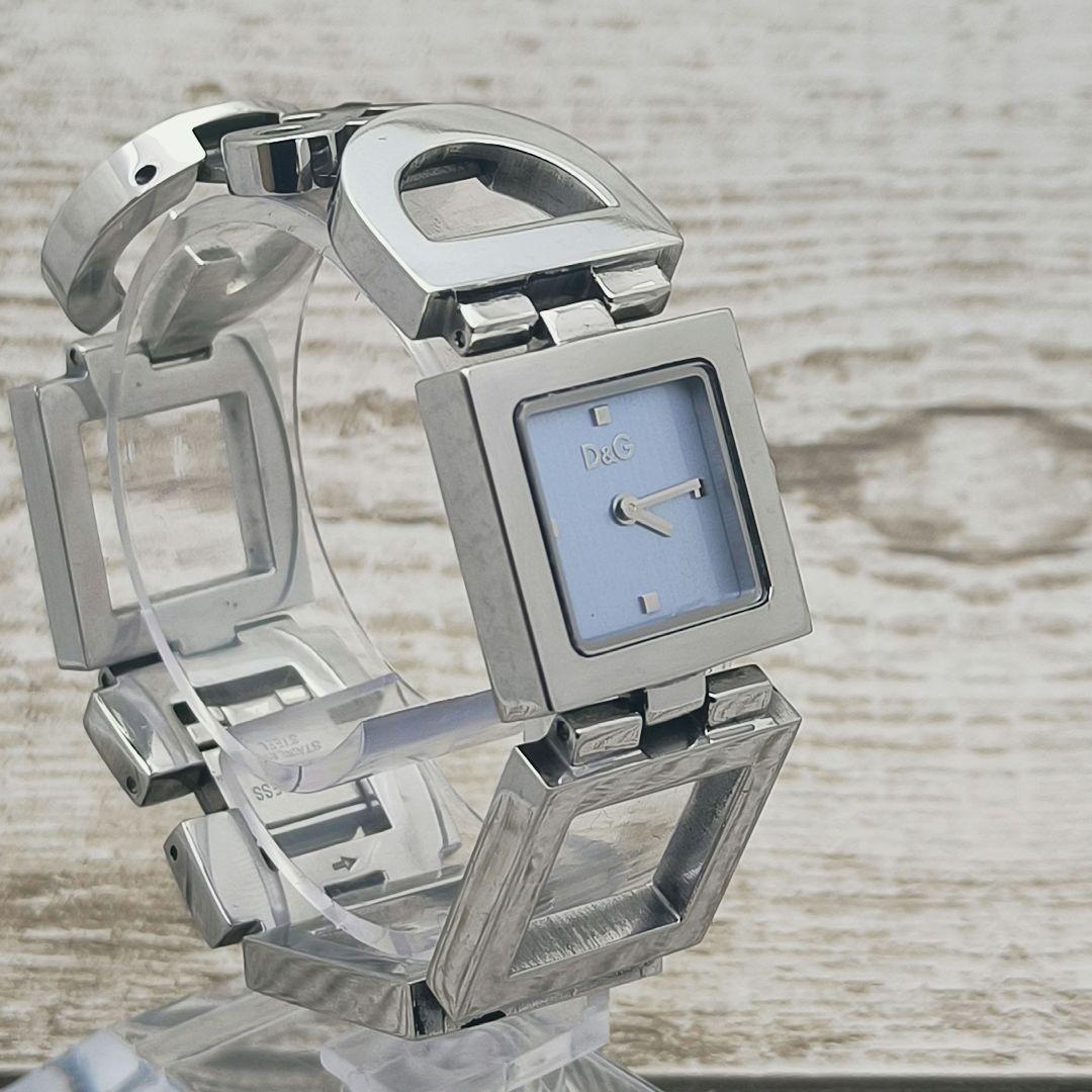 動作品　腕時計　D&G TIME　ドルチェ＆ガッバーナ　スクエア　ブレスレット