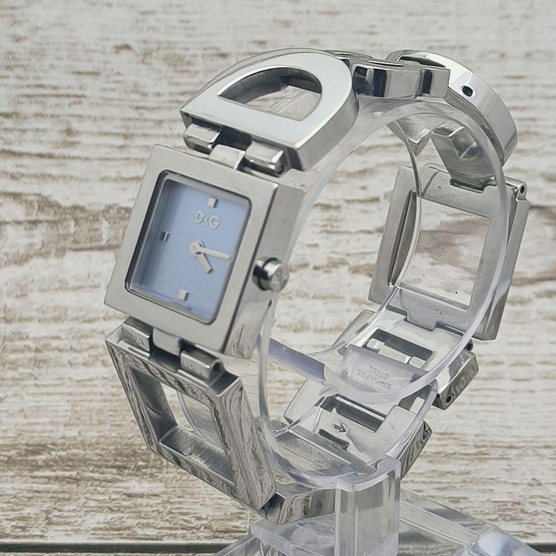 動作品　腕時計　D&G TIME　ドルチェ＆ガッバーナ　スクエア　ブレスレット