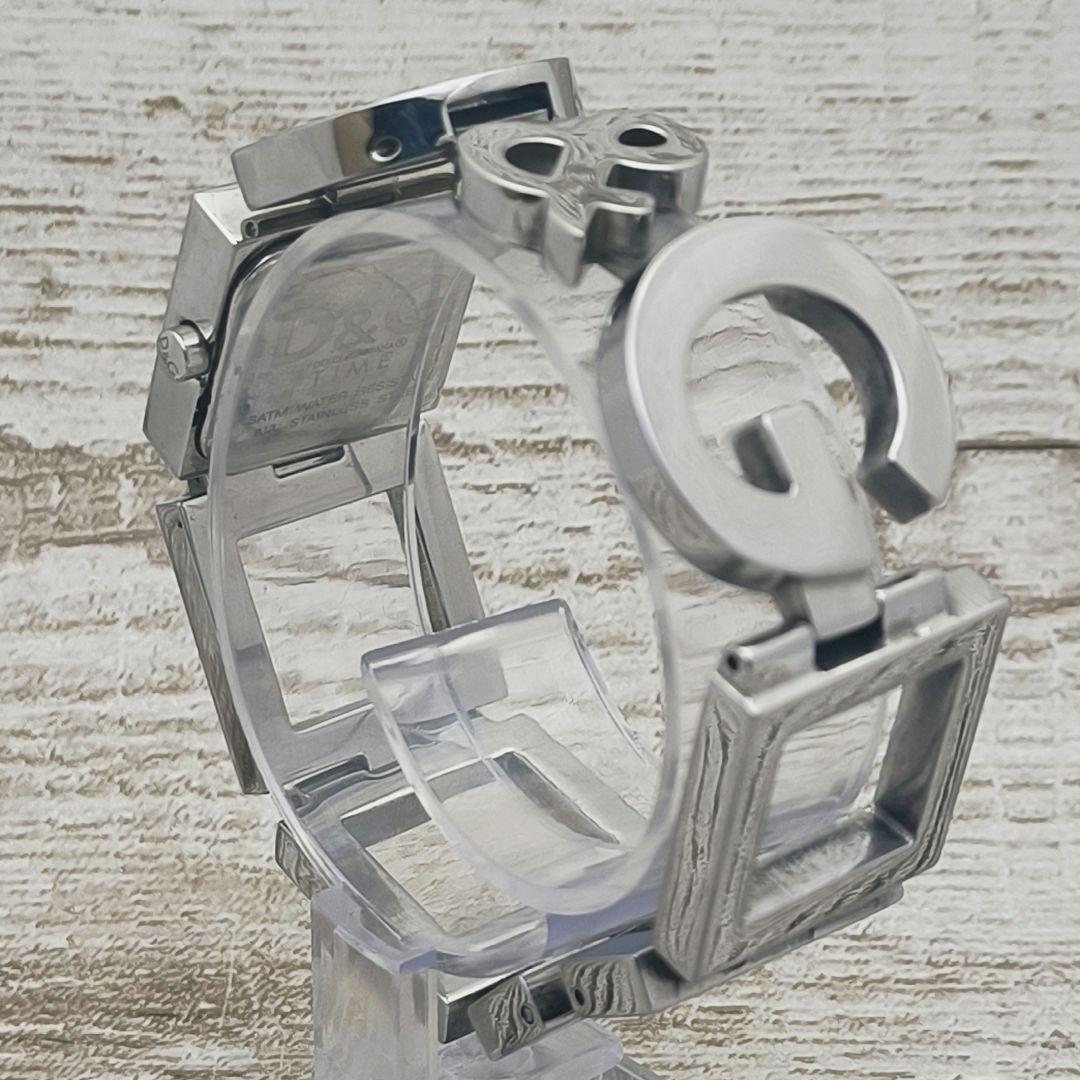 動作品　腕時計　D&G TIME　ドルチェ＆ガッバーナ　スクエア　ブレスレット