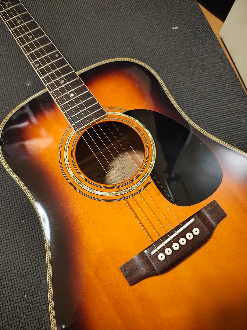 Aria単板トップ ADW-380BS/トーチインレイ