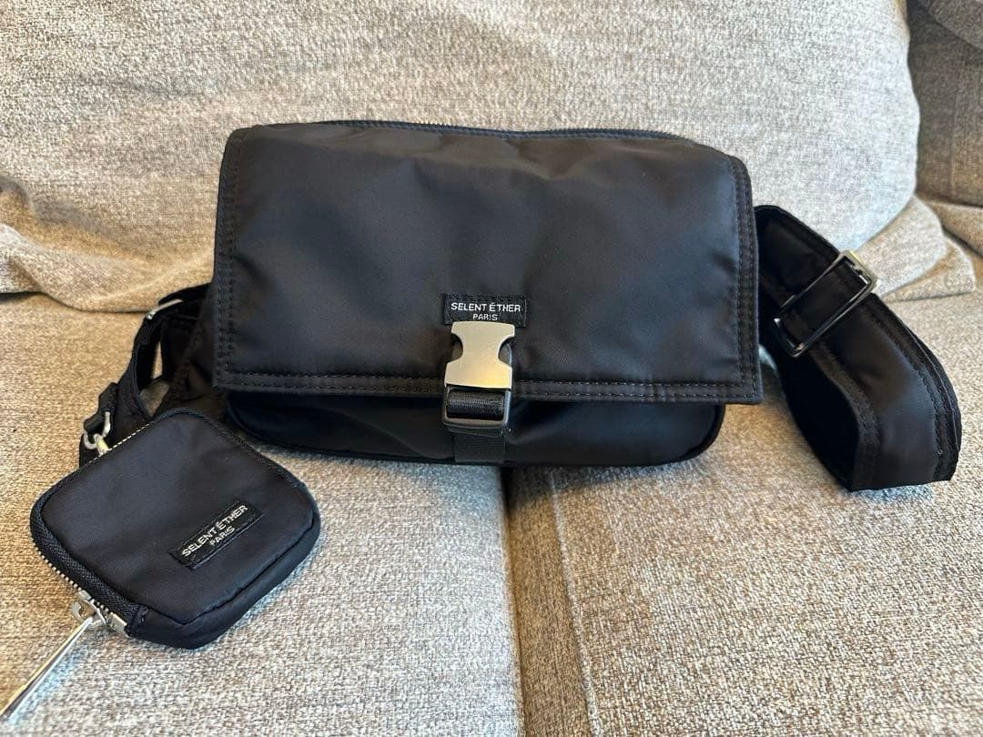 【SELENT ETHER】MIGHTY21 BLACKショルダーバッグ