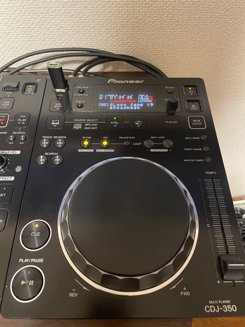 DJM350×１台＋CDJ350×2台　ケーブル付属　セット販売　Pioneer