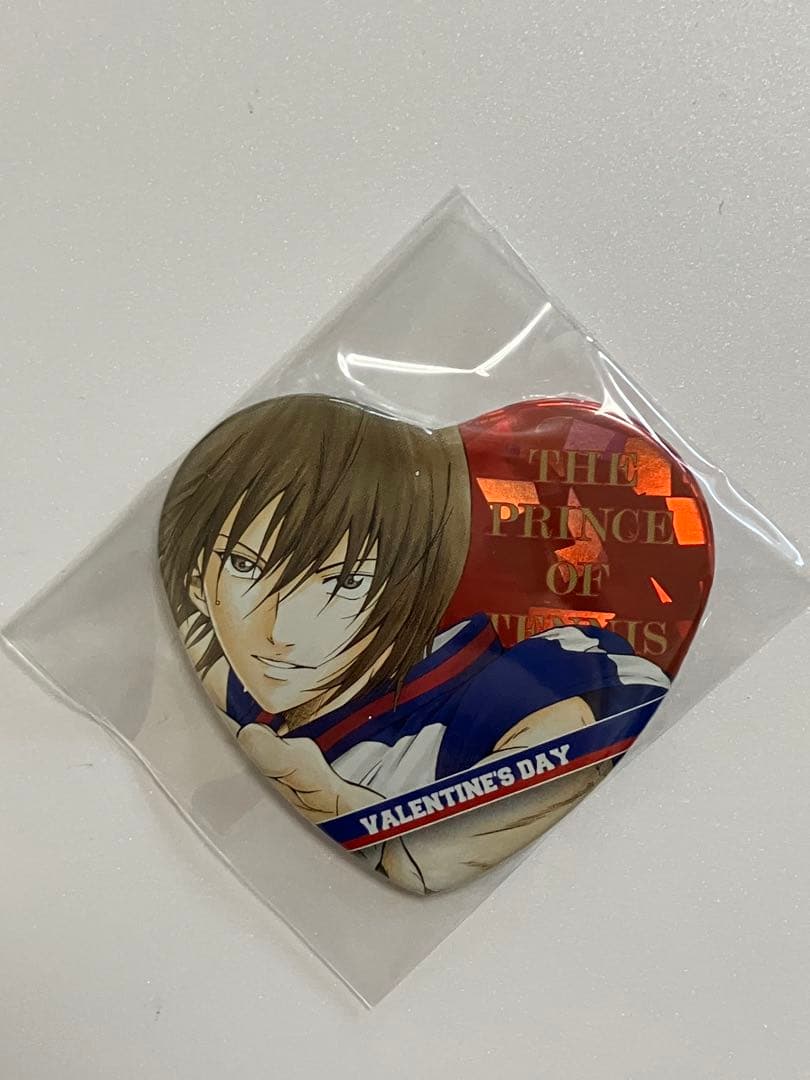 テニスの王子様　不二周助　ハート缶バッジ　バレンタイン　ジャンプショップ