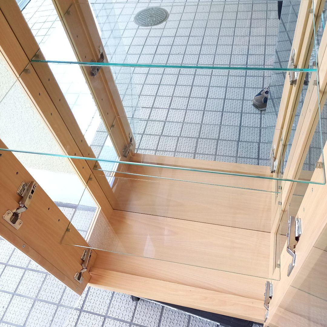 高さ160 幅62 奥行30(cm) コレクションケース 5段 ガラスケース