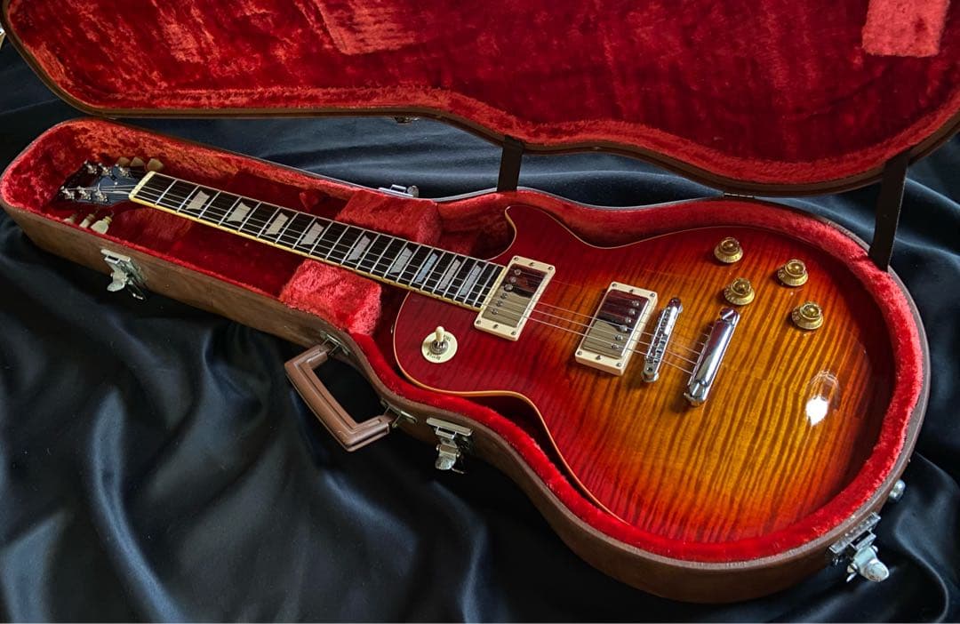 レスポールシェクタータイガーフレイムホンジュラスローズ指板1993年新品同様保管