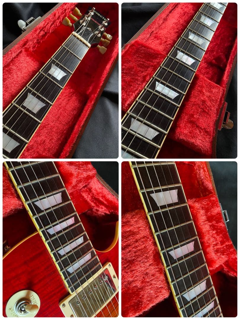 レスポールシェクタータイガーフレイムホンジュラスローズ指板1993年新品同様保管